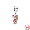 925 Siver Beads Charms för Pandora Charm -armband Designer för kvinnor Julkryck Biscuit Dangle