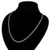 Kedjor Mens Gold Chain Necklace For Menwomen Jewelry 20quot 23quot 26quot Färg Rostfritt stål Rophalsband Male Collier7132891