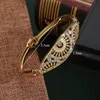 Bangle öppna guldarmband med kristall marockansk trendig hand europeiska etiopien flickor brud armband gåvor balkbanglebangle kent22