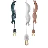Pendant Lamps Hang Light Squirrel Shape Nordic Creative Hanging Lamp For Living Room Dining Kids Pink White Blue E27Pendant