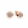 18K Rose Gold Plated Classic Designer Stud Earring 925 Stelring Silver Cz Diamond Earrings for Women Mens med originalboxuppsättning för Pandora