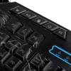 A878 114-KEY LED arkadan aydınlatmalı kablolu USB oyun klavyesi Çatlama Deseni Siyah