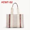 2024 Woody Tote Bag Takken Handtassen Schoudertassen C Letters Canvas Handtas Backpack Dames Portemonentert Mens Lederen koppelingssportel 26,5 cm/37 cm/45cm #CWT-01