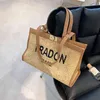 Borsa estiva in tessuto erba da spiaggia di grande capacità da donna versatile Borsa a tracolla portatile di nuova moda 2023 Vedi sconto del 50% sull'outlet online