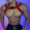 Scene Wear Male Bar Pole Dance Costume Rave Outfit Gogo Dancing Chest Strap Nightclub Muscle Man Accessories Sexig DJ Clubwear VDB5561Stage S
