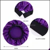 Beanie/Skl Caps Hats Hats Scarves Gloves Fashion Accessories Adjustable Beanies Women Large Satin Wide Side Night Sleep Pure Color Round