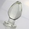 Smooth Transparent Glass Anal Plug G Spot Stimulateur Expander Vagin Ball Anus Dilator Sexy Toys for Woman Butt