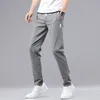 Bahar Yaz erkek Rahat Pantolon Pamuk Katı Renk Ince İpli Elastik Bel Klasik Haki Gri Ince Koşu Pantolon Erkek 220330
