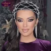 FALLET Ornament Diamond Wedding Tiara Baroque Bridal Headwear Crown Hrinestone с женские ювелирные изделия Аксессуары для волос Bridal Crowns Condsieces