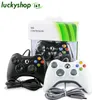 Nuovo controller USB cablato Xbox 360 Joypad Gamepad nero con scatola al dettaglio