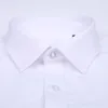 Czysta bawełniana nadgrupowana koszula dla mężczyzn z długim rękawem w paski stałe koszule formalne mężczyzny 8xl biały kołnierz komfortowy odzież 220330