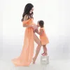 Sexy Maternity Dresses For Po Shoot Chiffon Pregnancy Dress Pography Prop Maxi Gown Pregnant Women Clothes D30 220419