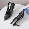 Sandalen mode zomer vrouwen wees teen strass Rhinestones hoge hakken holle ademende casual flat voor brede breedtesandalen