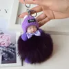 Klapetyki Porte Clef Fashion Cute Fur Ball Lalka Kluczowe kończyny wisząca dziecięca wiszące akcesoria