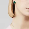 Klassisk Van Stud Designer Leaf Clover Earring Brand Style Fashion Natural Green Flower Shellsolid Silver Love Earring For Womengirl Cleef Wedding Jewelry Luck Gift