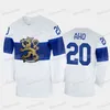 CeoMitNess MitNess Team Finland 2022 Beijing Winter Hockey Jersey Aleksander Barkov Tuukka Rask Juuse Saros Patrik Laine Kaapo Kakko Aho Esa Lindell