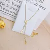 Nouveau 18K Plaqué Or En Acier Inoxydable Colliers Ras Du Cou Chaîne Lettre Pendentif Déclaration De Mode Femmes Cristal Collier De Mariage Bijoux