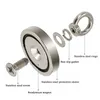 Super Strong Neodymium Fishing Magnets Heavy Duty Rare Earth Magnet With Countersunk Hole Eyebolt For Salvage Magnetic Fishing4562060