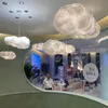 Pendant Lamps Modern Led Cloud Lamp Chandelier Indoor Decor Bedroom Children's Room Clothing Store White Kindergarten Creative Hanging Light