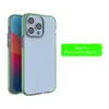 iPhone 14 13 12 11 Pro XS XR Luxury Clear Cover Shell ShockProofの2つの色の透明な電話ケースを落とす