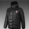 21-22 Hajduk Split Hnk Men's Down Hoodie Jacket Winter Leisure Sport Coat Full Zipper Sports Outdoor Warm Sweatshirt Logo Custom