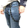 Cinturones Unisex 316L Acero inoxidable Estilo negro Punk Gótico Cráneo Esqueleto Biker Rider Jeans Cadena BeltBelts Forb22