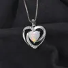 Sierrieme hart gecreëerd opal hanger ketting 925 sterling zilveren edelstenen choker statement ketting vrouwen geen ketting lj201009269l