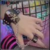 Brins de perles gothique Lolita Cosplay Harajuku Cool fille hommes femmes Punk Hip Hop squelette boucle Bracelet sangle Halloween accessoires Fawn22