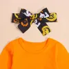 Kleidungssets MaBaby 6M-5Y Halloween-Kostüme Kleinkind-Säugling geborenes Baby-Kind-Mädchen-Kürbis-Outfits Langarm-T-Shirt Tutu Skrits DD40Cl