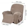 Housses de chaise Housse de canapé inclinable de couleur unie Housse de fauteuil de salon en velours Housse extensible Épaissir Relax Massage Housses de siègeHousses de chaiseChaise
