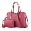 Sacs à main en cuir Pu pour femmes, fourre-tout de luxe rose personnalisé, sacs de bureau multicolores à la mode, ensemble de sacs à main personnalisés