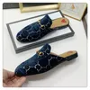 Designer Princetown Slippers Genuine Leather Mules Women Loafers Metal Chain Comfortable Casual Shoe Lace Velvet Slipper Box