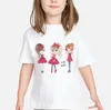 T-shirt Girls Ballet Dancer Pink Love Print Tshirt Girls Kawaii Kids Clothes Birthday Gift Tops For Girls Harajuku Shir