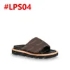 2024 Summer Flat Comfort Mule Designer Kapcieczki Slajdes Men Sandals Sandals Sandals Expossed Technical Tekstyle Nylon Brwan Flower ze skrzynką i torbą na kurz 36-42 #LPS01