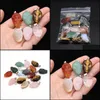 Pendant Necklaces Pendants Jewelry 5Pcs Mix Color Natural Stone Skl Shape Agts Charms For Women Diy Je Dhevz