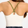 LU-186 Backless Yoga tanktops voor dames Mouwloos sport-T-shirt Workout Fitness BH Sneldrogend atletisch hardloopvest Dame