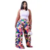 Women Plus Size Casual Loose Pants Wide Leg Pant Summer Trousers Spring Clothing Fashion Streetwear XL-4XL