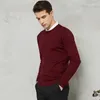 Colori maglione lavorato a maglia casual da uomo 2022 autunno primavera pullover slim fit lana cashmere uomo abbigliamento di marca maglioni