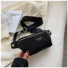 Ins ins Small Fehmaens Waist Bag Korean Wide Wide Shoulder Tiangonal Chest Bag 220628