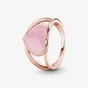 Anello impilabile Dazzling Daisy Meadow in oro rosa 18 carati per anelli di design Pandora in argento sterling 925 con scatola originale