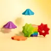 3D Magical Stars Meteor Tower Octagon Silicone Novelty Decompression Stereo Circle Transform Toys To Stack Sort Kids Sensory Toy