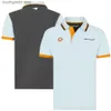 O7R8 2022 NY F1 Formel One Racing Team Polo Shirt för McLaren Summer White Car Fans Men's Short Sleeve Fashion Casual Top Clothes