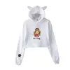 Hoodies للنساء من النوع الثقيل ربيكا جناح Merch Beki Fluffy Crop Top Hoodie Women Harajuku