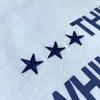 VETEMENTS T-SHIRT Pentagram Borderyer Letter Printing Casual Casual Streetwear Algodão O-Gobes VTM Verão New Black White Top