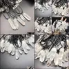 Arts And Crafts Trendy Natural White Crystal Pillar Energy Healing Stone Pendant Necklace Rope Women Jewelry Facto Sports2010 Dhgrj