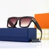 Designer Lou Vut Luxury Luxury Cool Sunglasses Men Mulheres UNISSISEX Tons vintage Vintage Driving Male New Metal Plank Eyewear 31052 com caixa com caixa original