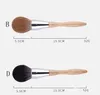 Gandoue en bois Brosse de maquillage doux en poudre lâche Brosse de fond de teint Brosse de beauté Brosses cosmétiques