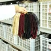 Spring Twist Crochet Braids 8 Inch Synthetic Bomb Twist Braiding Hair Ombre Kinky Curly Crochet Hair Extensions 30 Roots