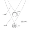 Pendant Necklaces Trend Sun Horn Multi-layer Women's Necklace Fashion Double Layer Charm Jewelry For WomenPendant