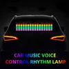 45x11 cm naklejka muzyka muzyka Rytm Rytm lampa lampa lampa samochodowa tylna przednia szyba dekoracyjny dźwięk aktywacyjny wyrównanie 12V Y220708
